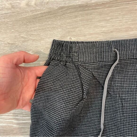 Massimo Dutti Gray Houndstooth Cotton Sweatpants Treasure sz US4 - Picture 7 of 9